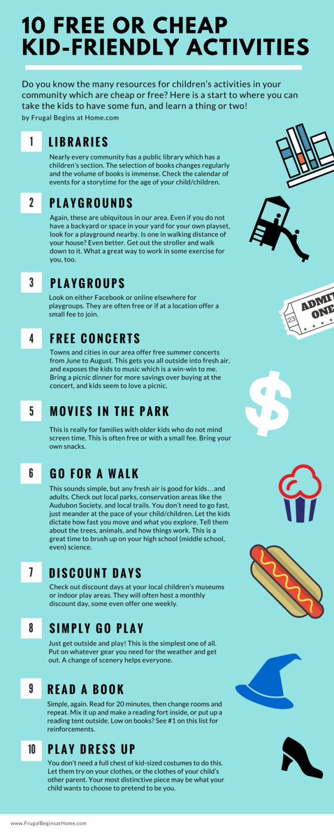 FBAH 10 Free or Cheap Activities